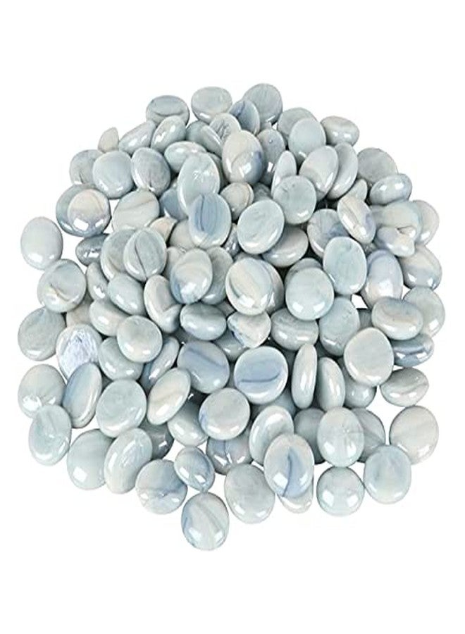 Pikvy Pebbles for Decoration - Glass-Milky Grey Pebbles Stones - Decorative Stones and Pebbles, Vase Fillers Stones - Pebbles for Plants Pots and Home Decor (2 Kg) - Image 2